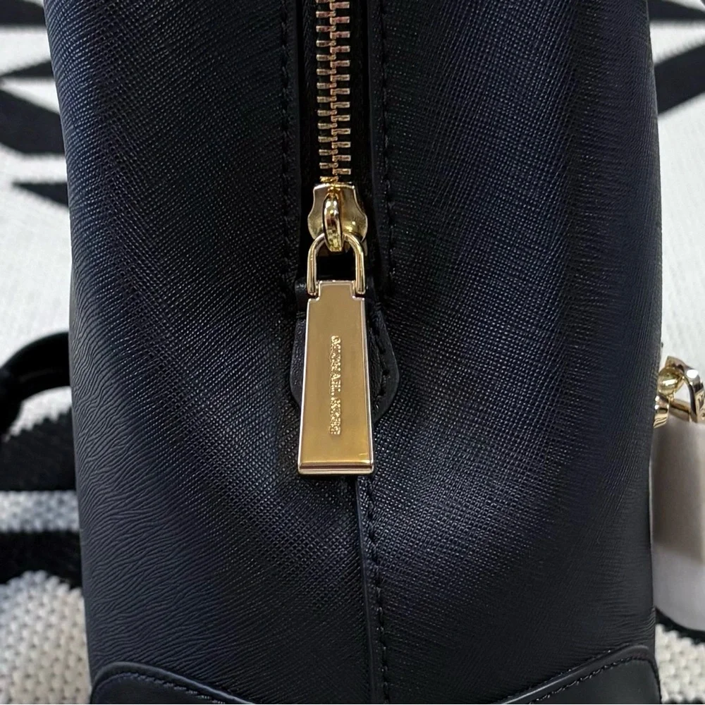 Michael Kors Harrison Medium Saffiano Leather Backpack in Black